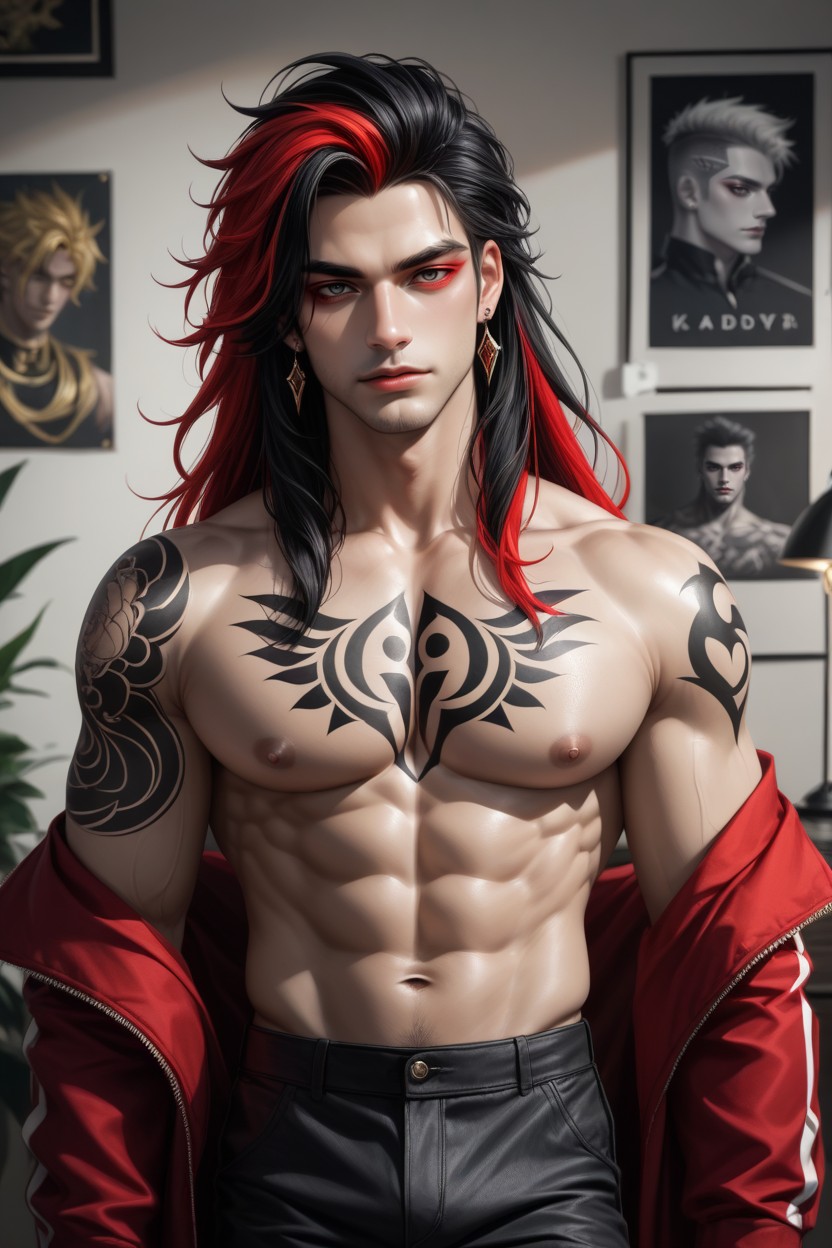 18+, Catears, Long Length Hair ゲイAIポルノ