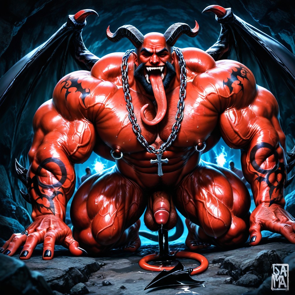 Square Jaw, Muscular Ass, Пещера ИИ гей порно