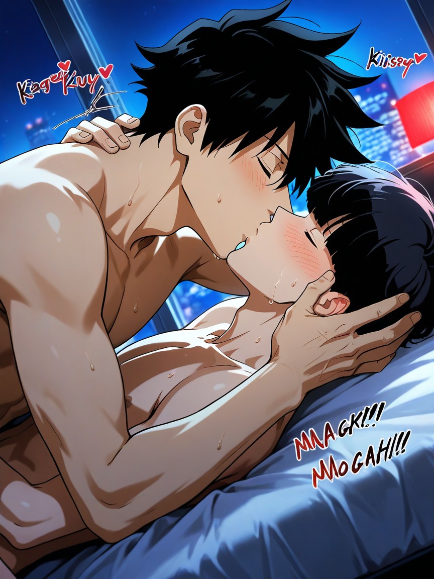 Grabbing Head, Face-to-face, Gay AI Gay Porn