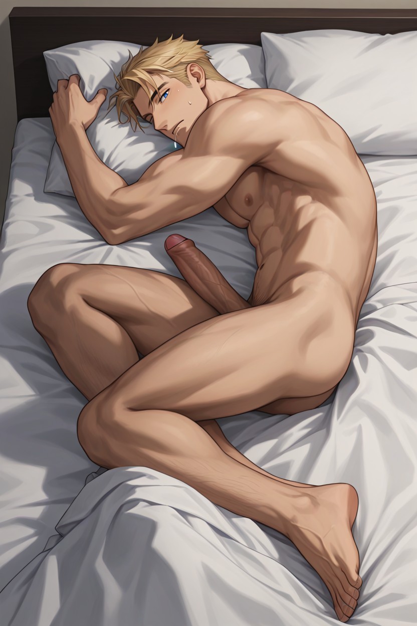 Drooling, Skinny, S Hair AI Gay Porn