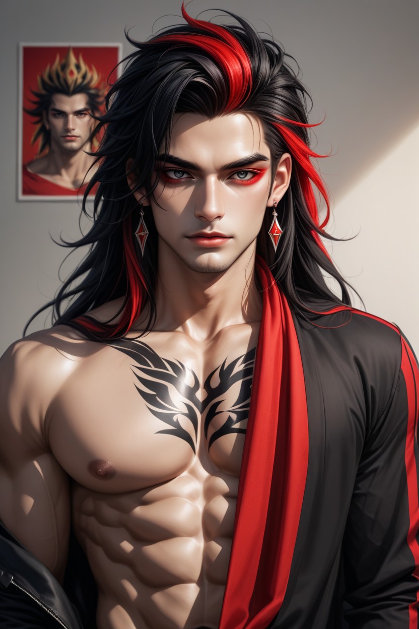 18+, 長髮, Arm Tattoos AI同性戀黃片