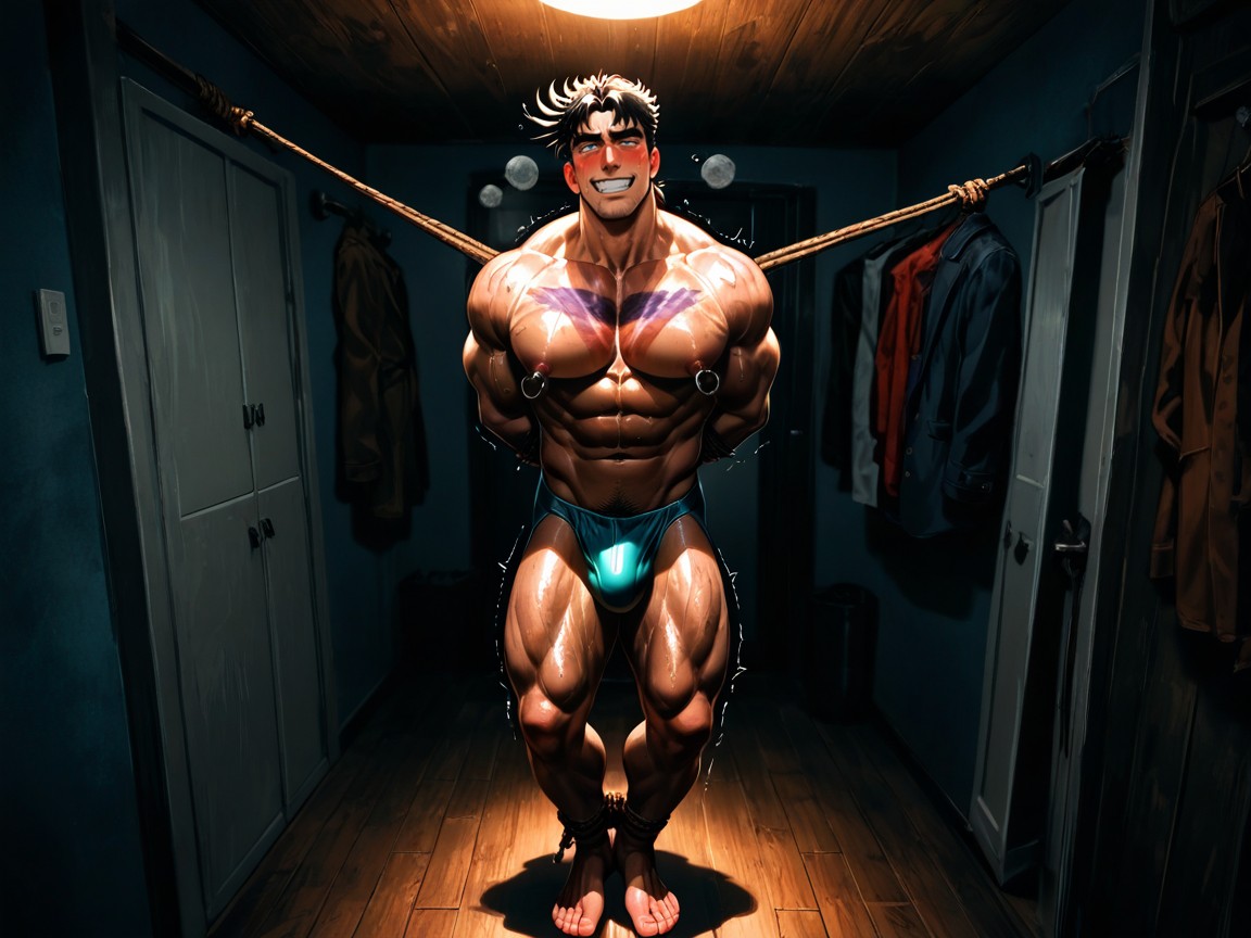 Very Dark, Naked, Night AI Gay Porn