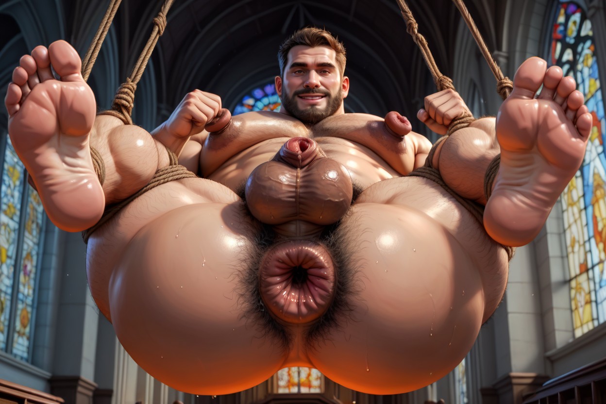 Beard, 教会, 18+ ゲイAIポルノ