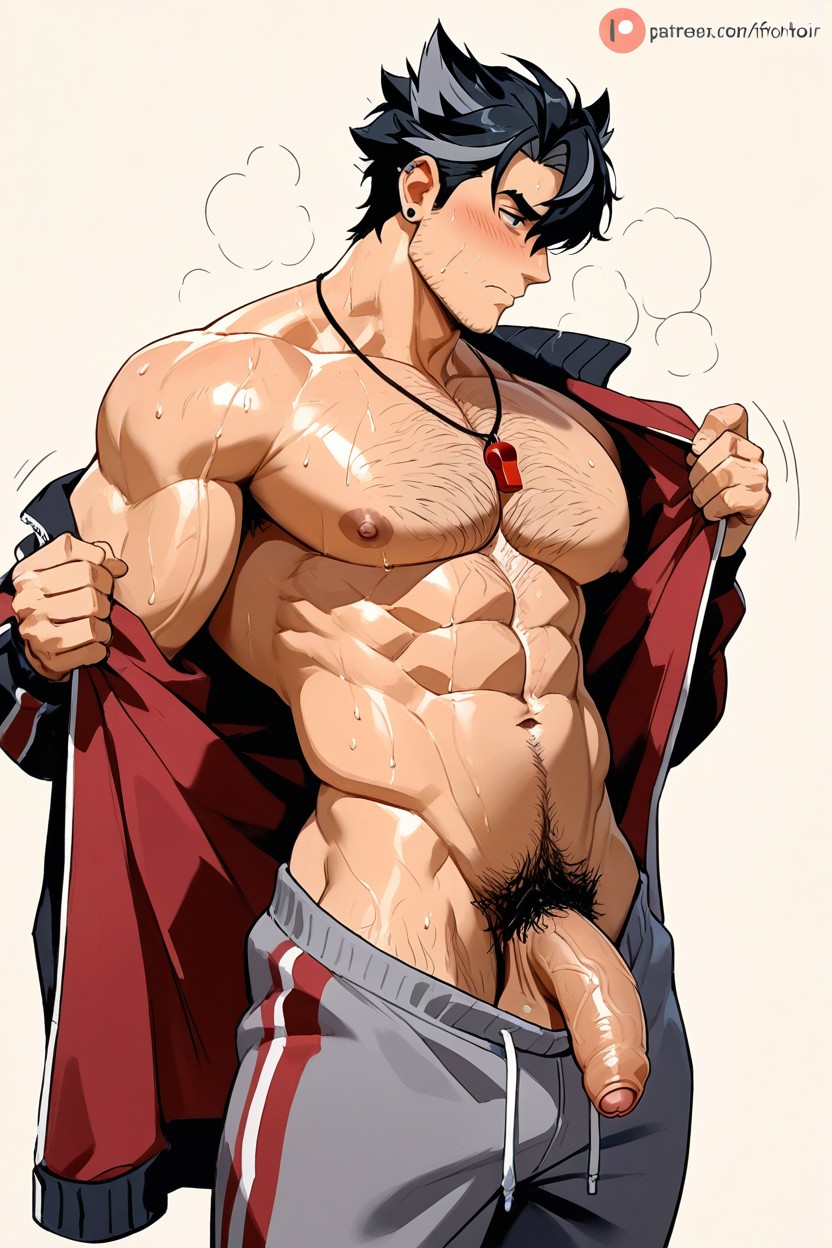 Very Thick Cock, Very Hairy Body, Cutesexyrobutts ゲイAIポルノ