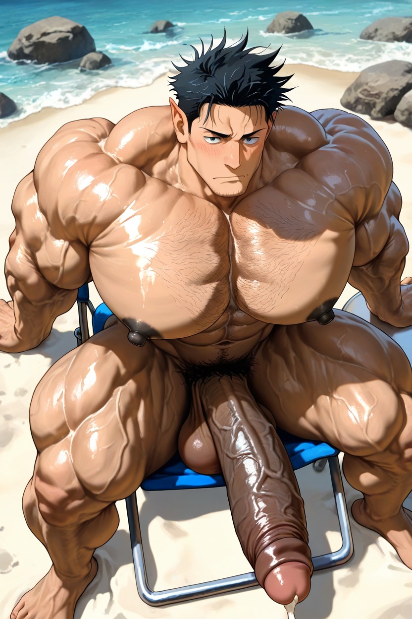 特大の筋肉, Foreskin, Hairy Derierre ゲイAIポルノ