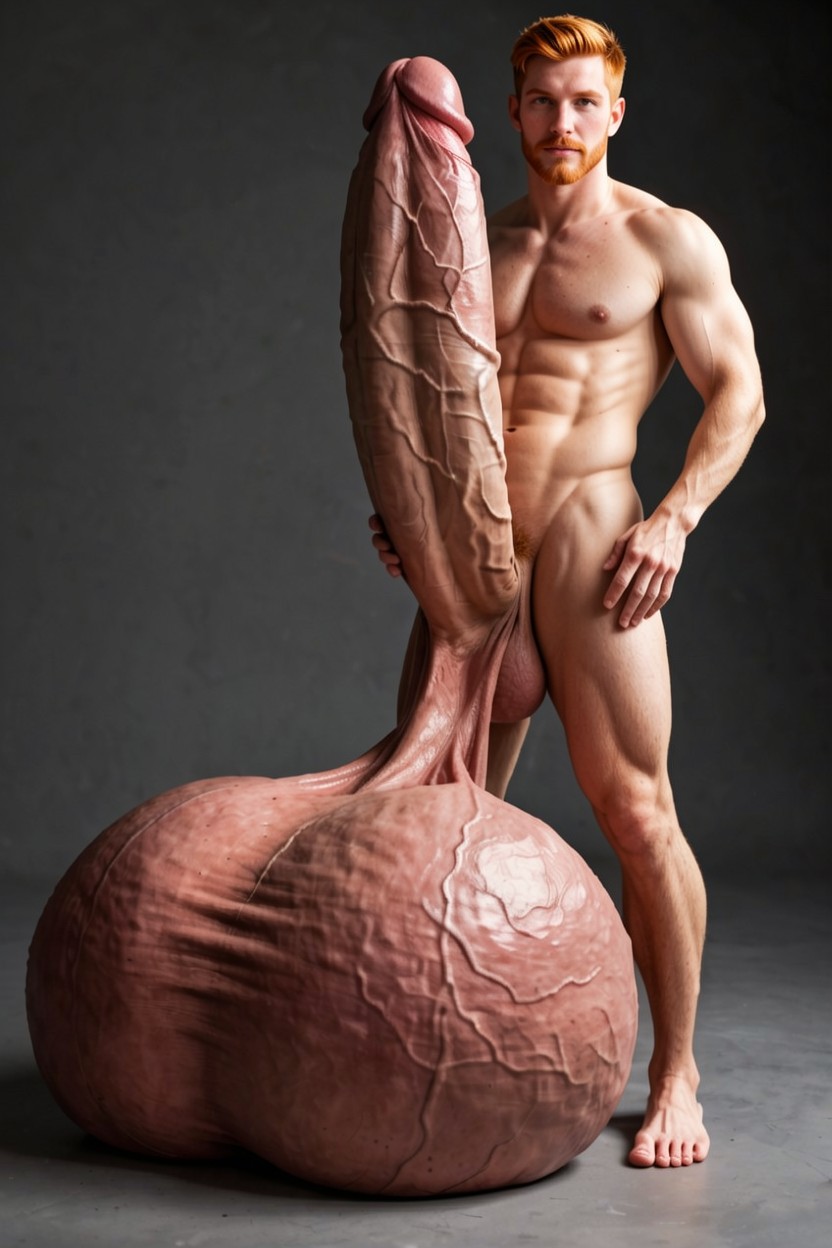 Cock Bigger Than Human, ボディより大きいペニス, Extreme Oversized Hyper Balls ゲイAIポルノ