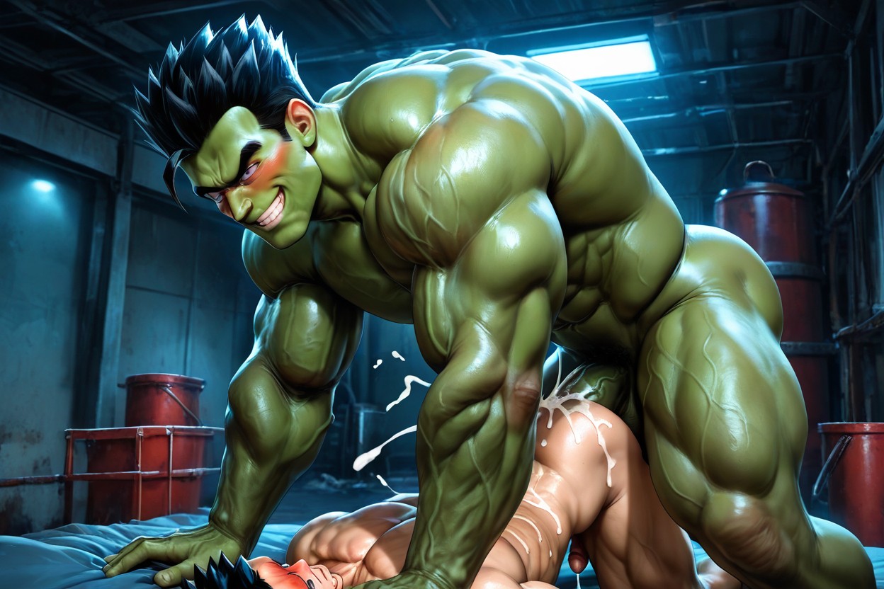 Gohan Abs And Peck Fully Visible, Cock Visible, Fit Body ゲイAIポルノ