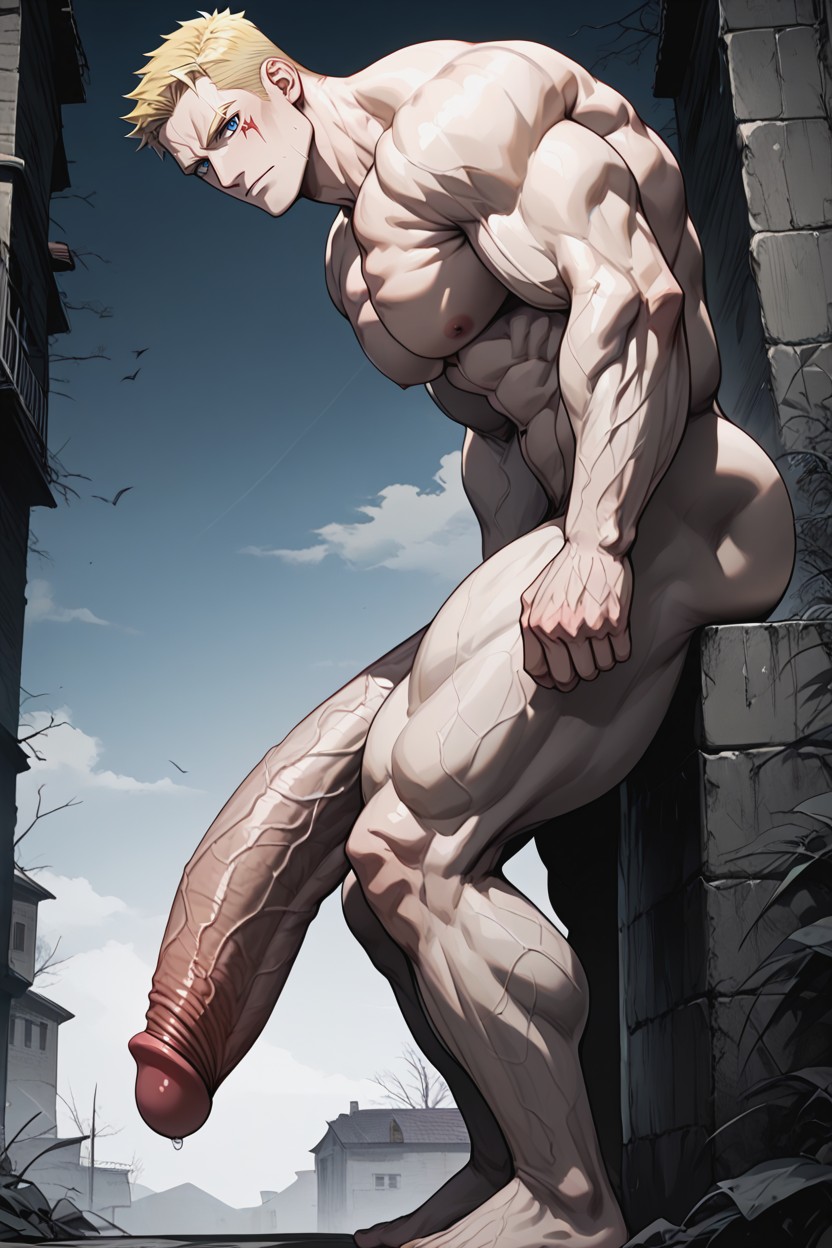 Boyish Appearance, Toned Physique, ベリーショートヘア ゲイAIポルノ