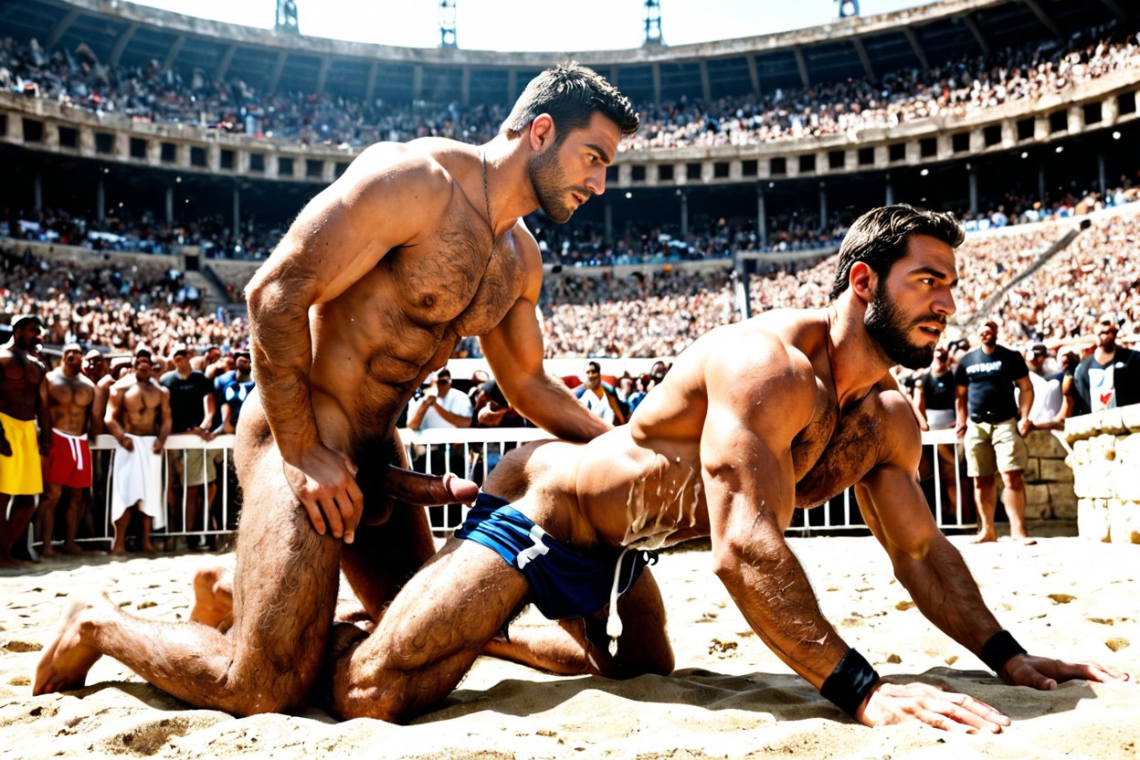 Gay Men, Look, Speech Bubbles AI Gay Porn