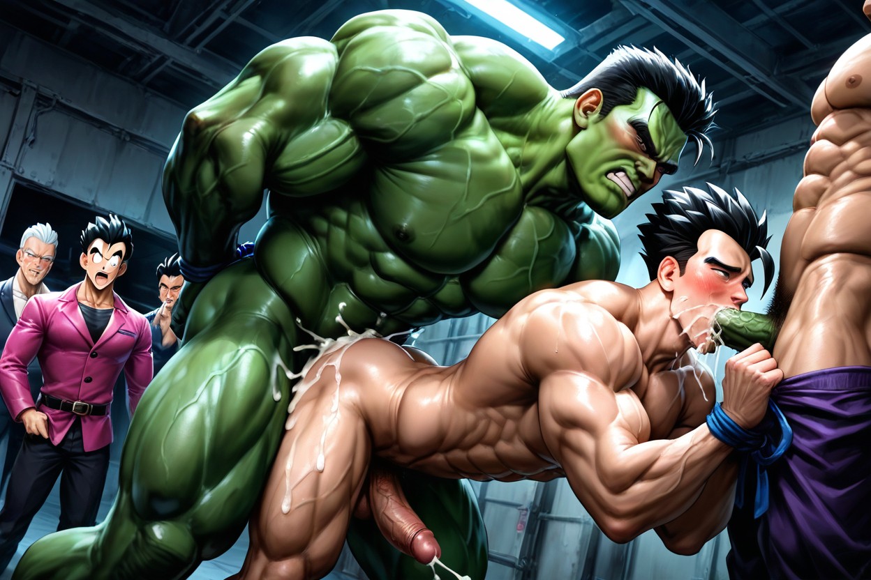 Ultimate Gohan From Dragonball Z Bottoming, Nice Obliques, Dark Room ゲイAIポルノ