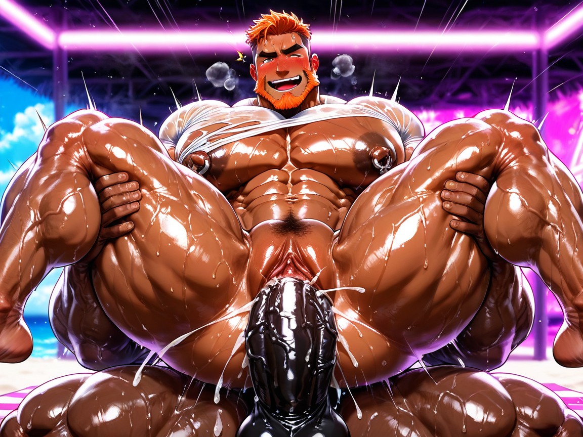 Excited, Masculine Man Cunt, Dark Skin Bottom ゲイAIポルノ