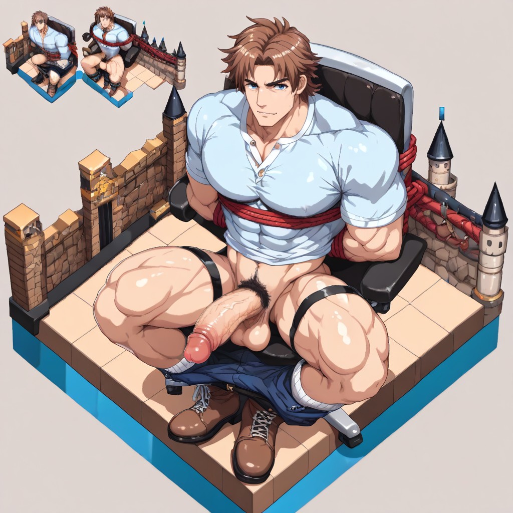Feet Bound, Jock Strap, Large AI Gay Porn