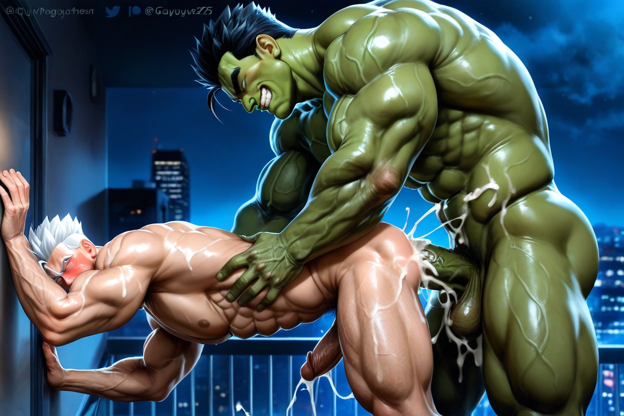 Hulk Fucking Ultimate Gohan, % Of Penis' In Anus, Fit Body ゲイAIポルノ