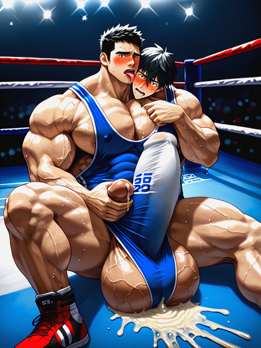Photorealistic, Hq, Wrestling Sport ゲイAIポルノ
