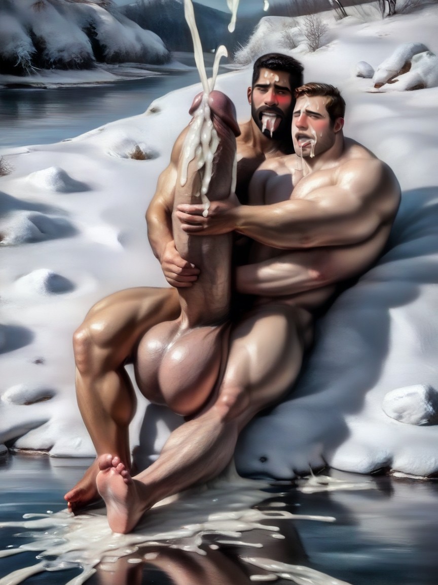 Cock Focus, Bara, Facial ゲイAIポルノ