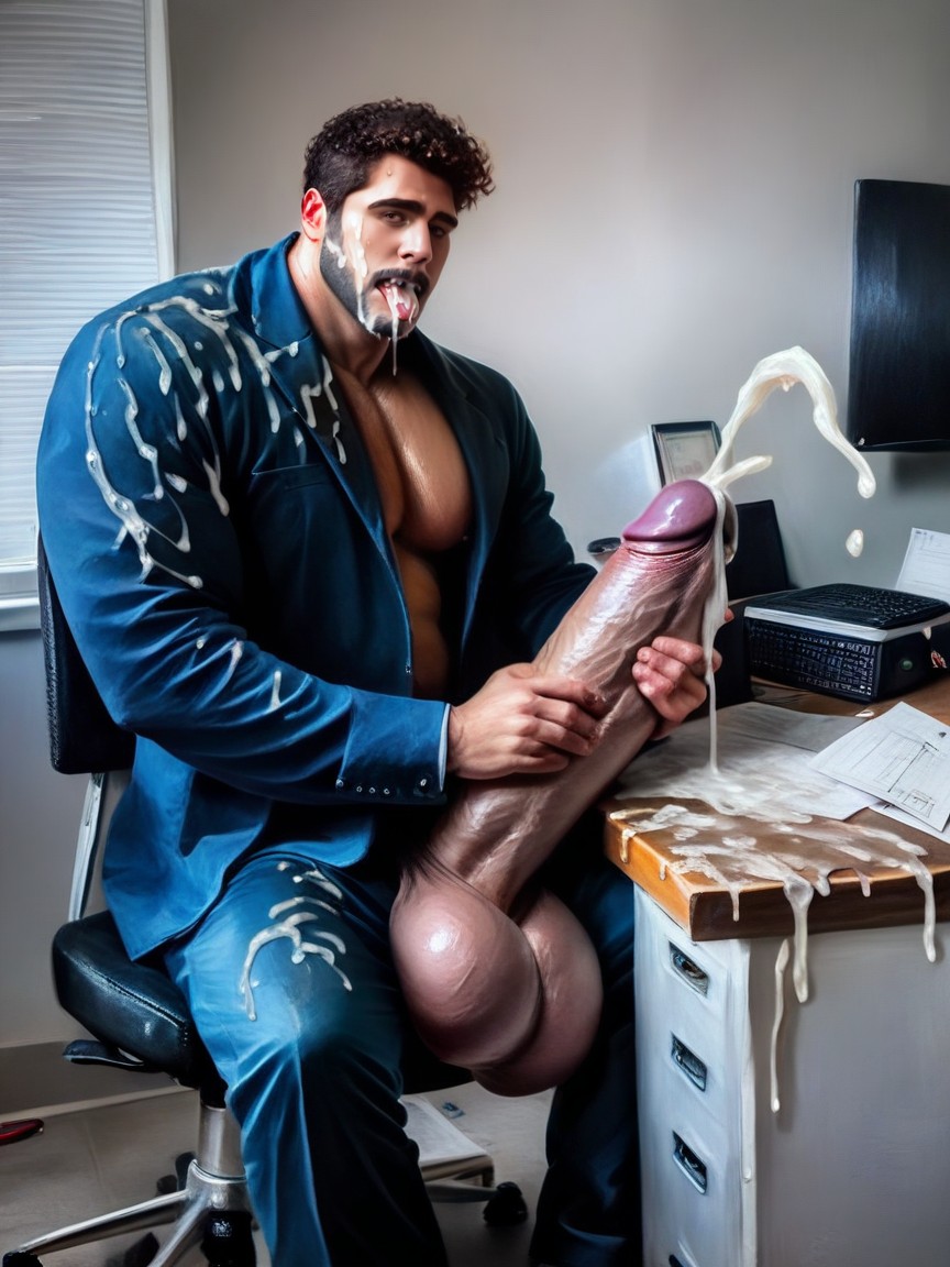 Hugging Cock, Photographic, Ultrarealistic ゲイAIポルノ