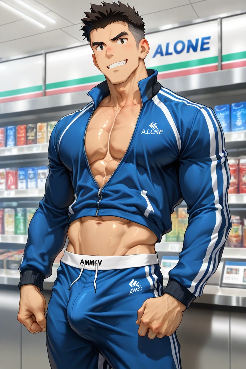Jacket Open On Pecs, Men Only, Curly Hair Porno gay IA
