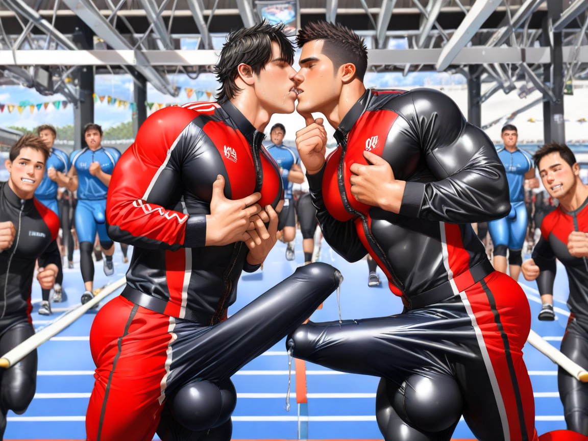 Upwards Bulge Reaches Up To His Chin, Angular Features, Hq AI同性戀黃片