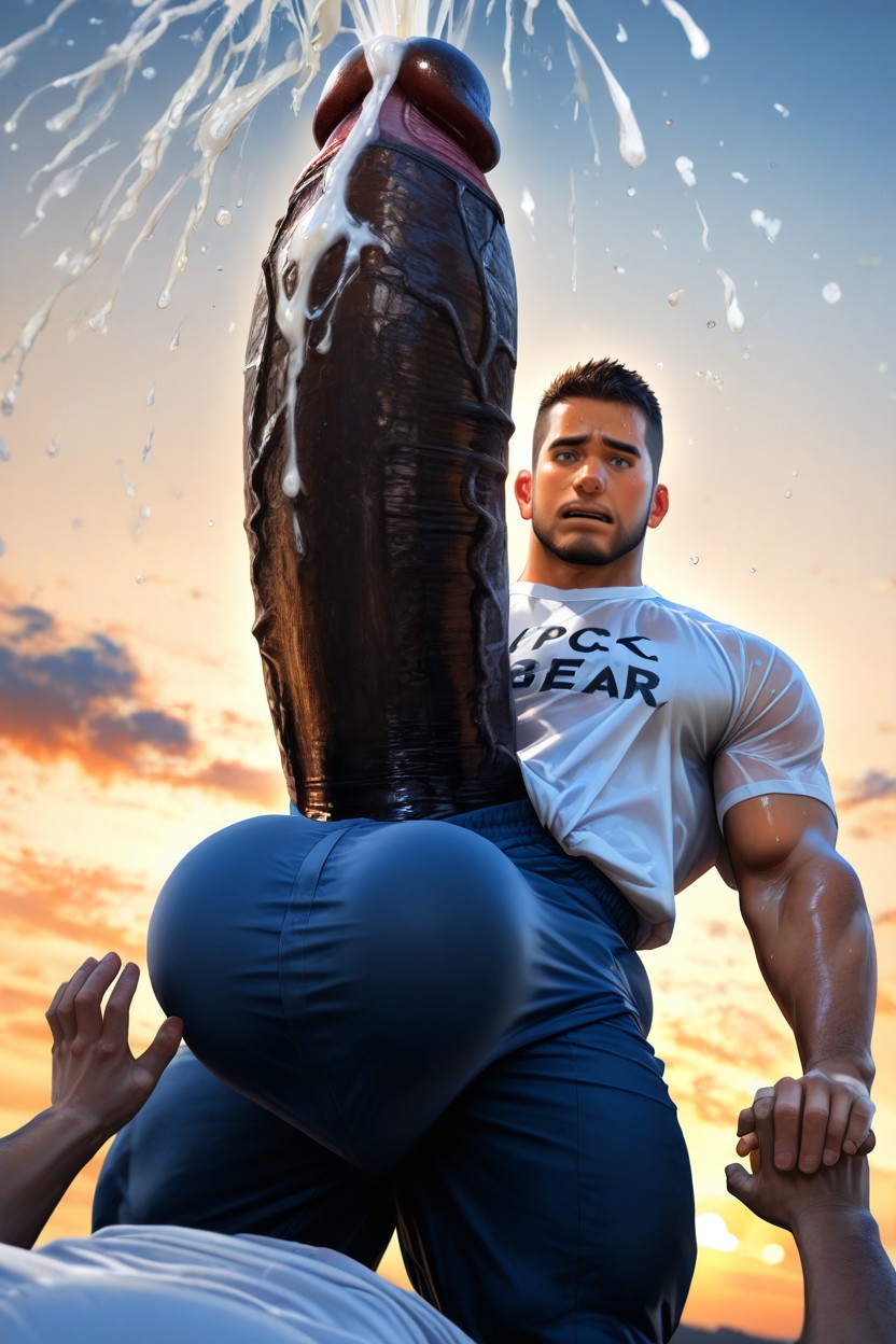 Giant Balls, 巨尻, 編み込み ゲイAIポルノ