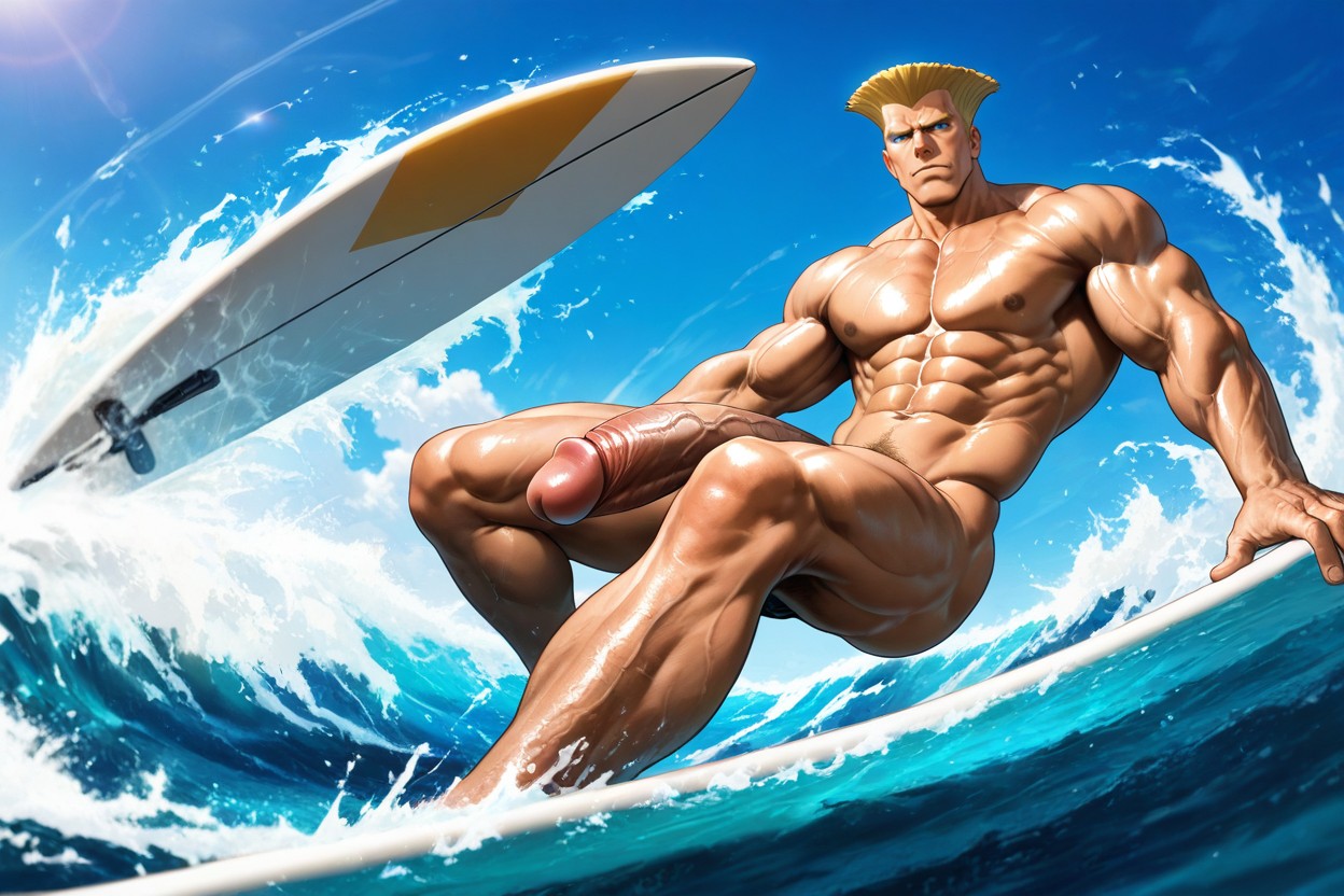 Blue Sky, Surfing, Black Hair AI同性戀黃片