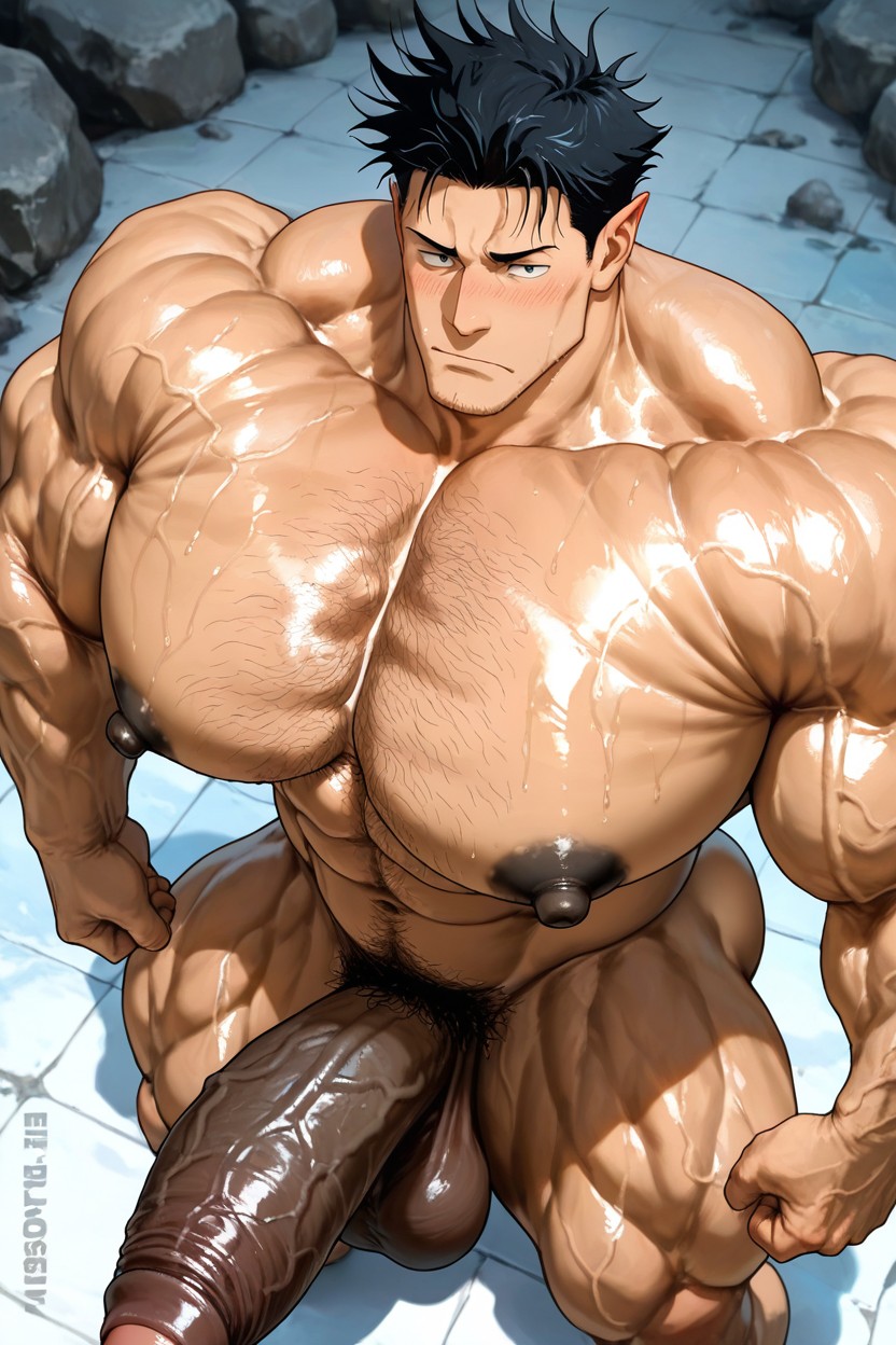 Toji Fushiguro From Jujutsu Kaisen, Sexy, Hyper Chest ゲイAIポルノ