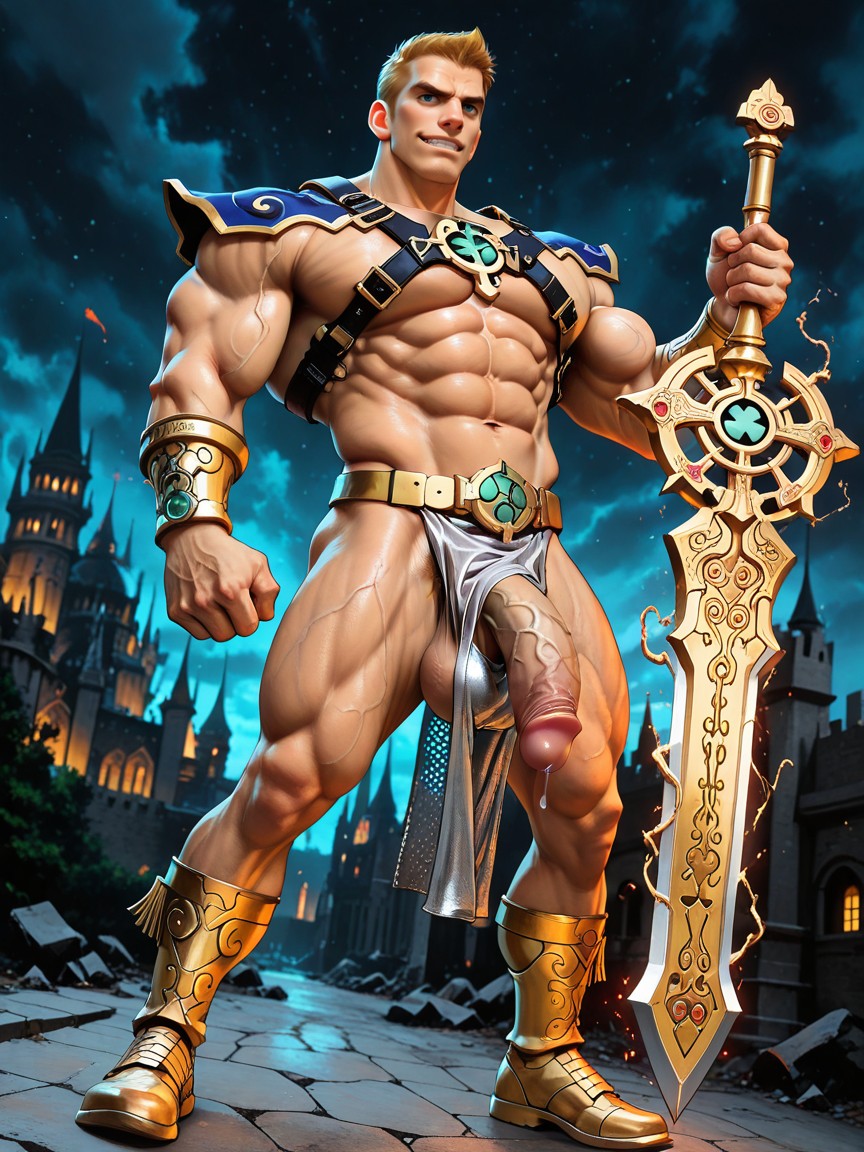 Immensely Massive Hyper Defined Veiny Pulpy Body And Massive Oversized Heavy Round Pecs Exposed, Beitemian, Dynamic Dutch Angle ゲイAIポルノ