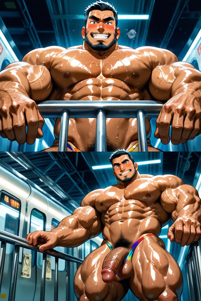 Detailed Cock, 棕色, 陰毛 AI同性戀黃片