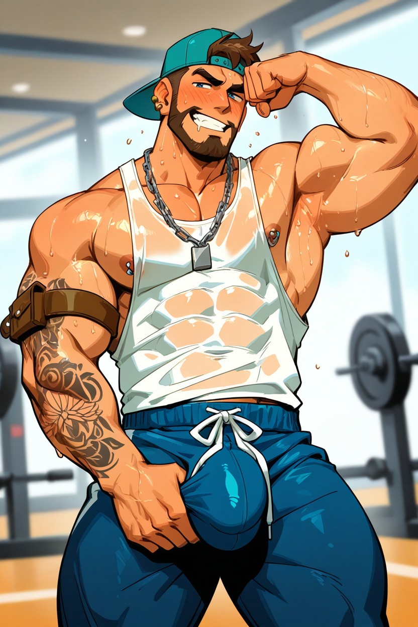 流口水, Sweating, 18+ AI同性戀黃片
