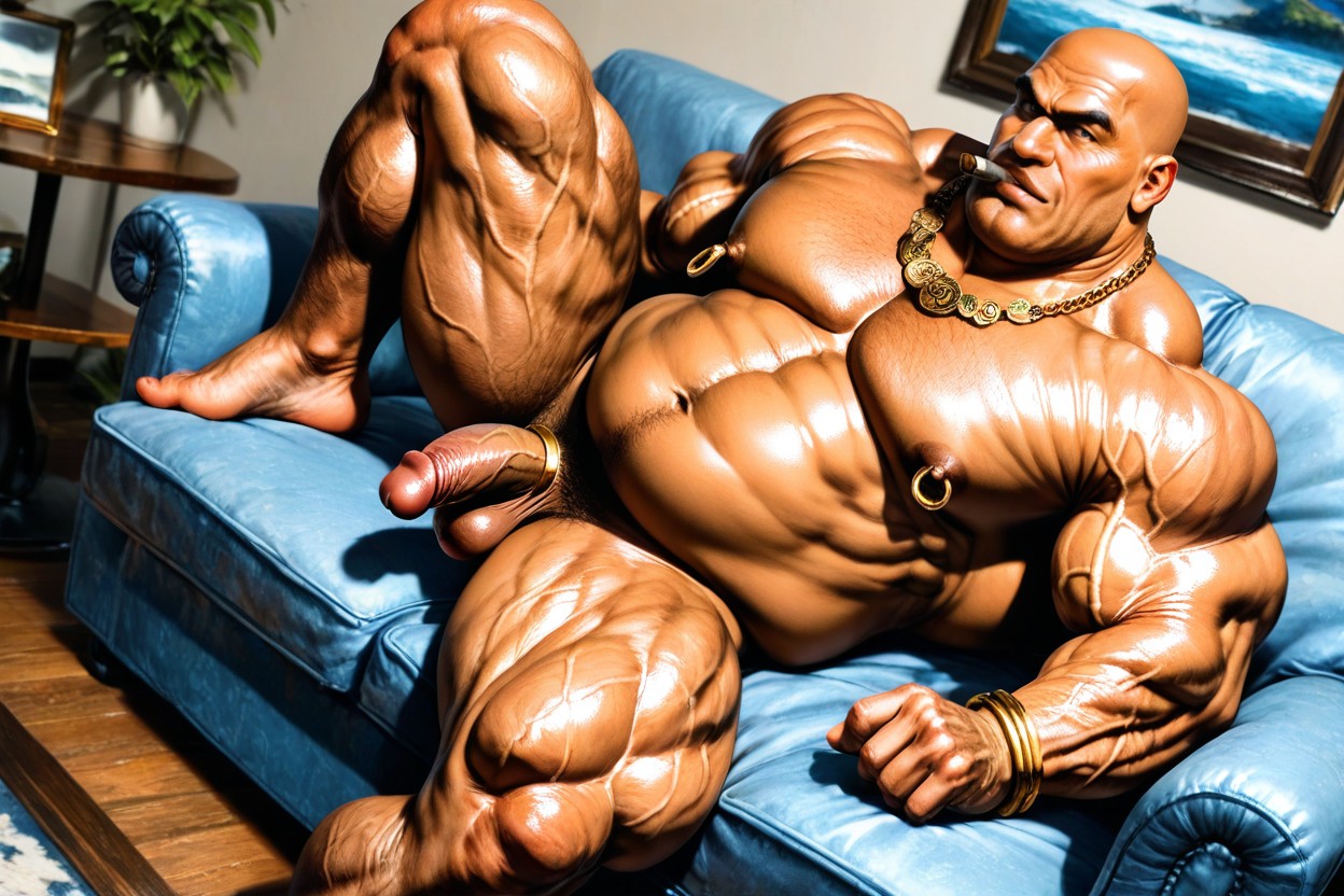 Shaved Penis, Mighty Man, Muscle Structure Porno IA Gay