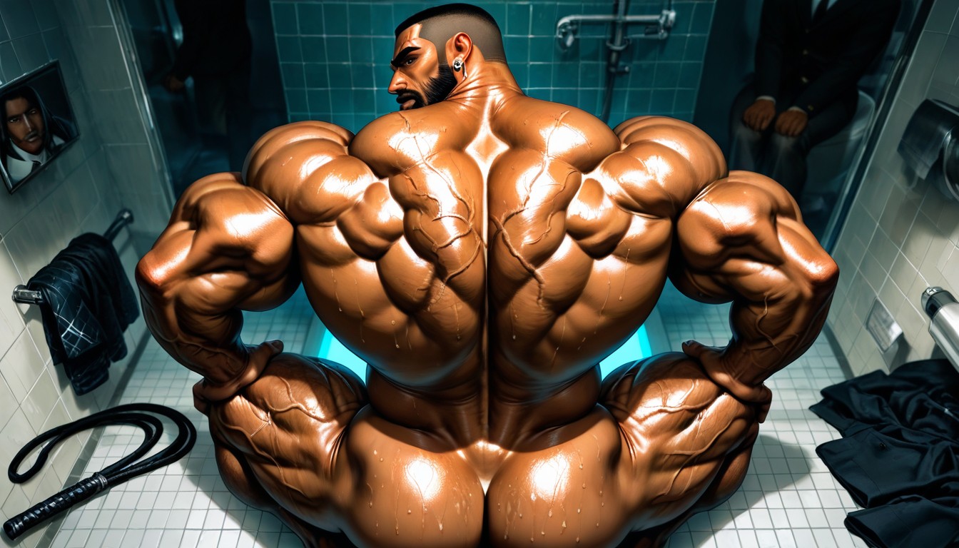 Shaved Body, Vue Arrière, Asshole Porno IA Gay