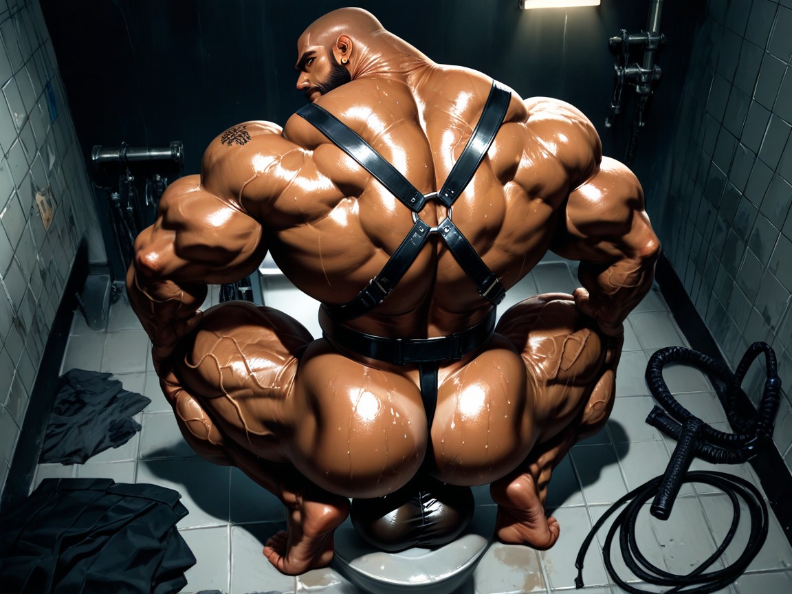 High Definition, Looking Up, Muscular Ass Porno IA Gay