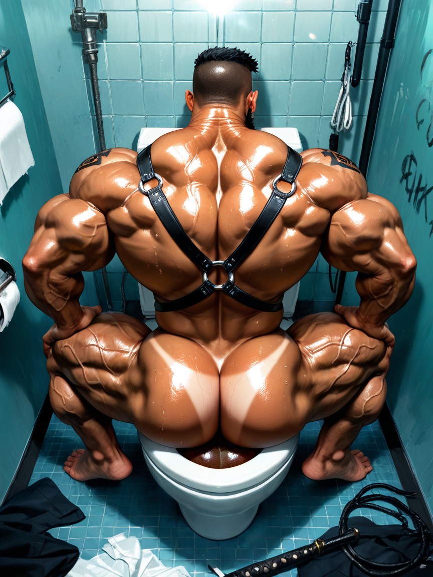 Massive Legs, Veiny Muscles, Low Hanging Balls AI同性戀黃片