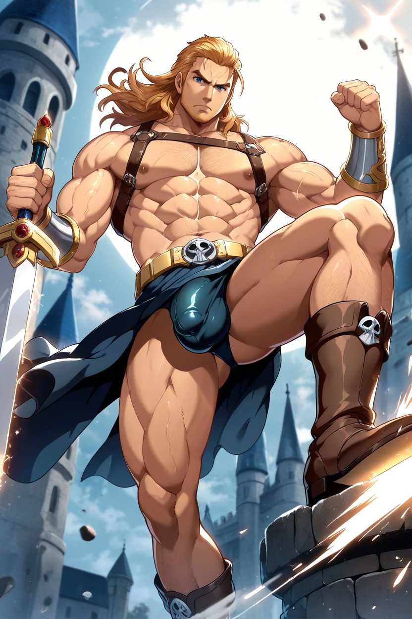 Tan Skin, Hdr, Massive Hard Cock Porno IA Gay