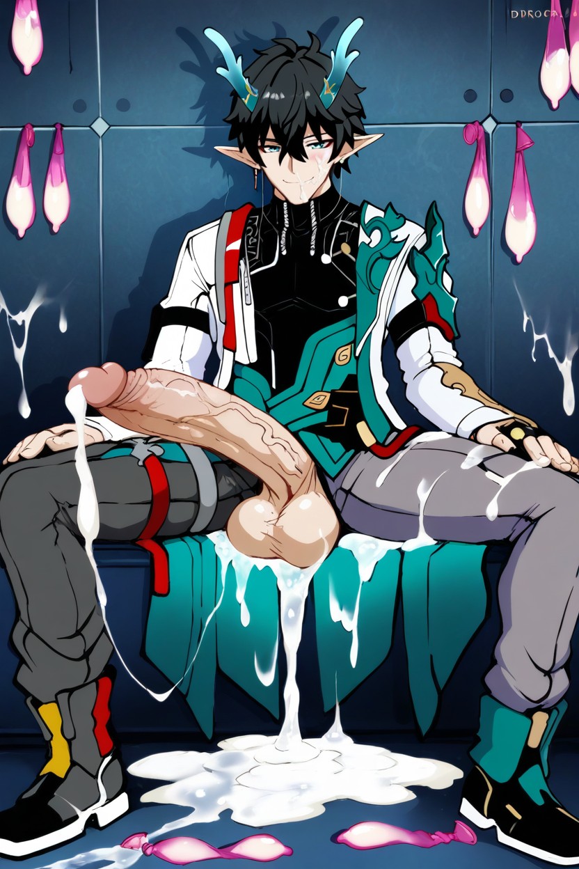 Cum On Hand, Used Condoms, Throbbing Erect And Leaking Precum AI同性戀黃片
