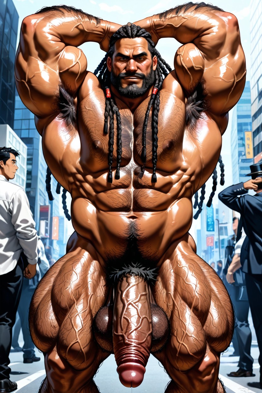 Massive Cock, 1 Personne, Big Pecs Porno IA Gay