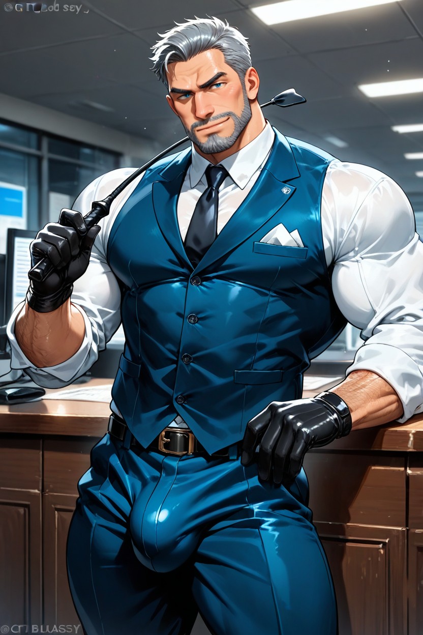 Large Bulge, Grey Hair, Only Gay Mens AI同性戀黃片
