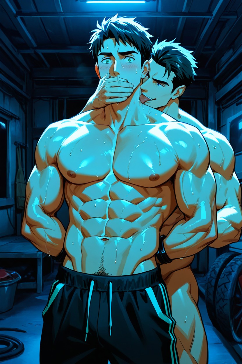 Wide Chest, Abs, Night Porno IA Gay