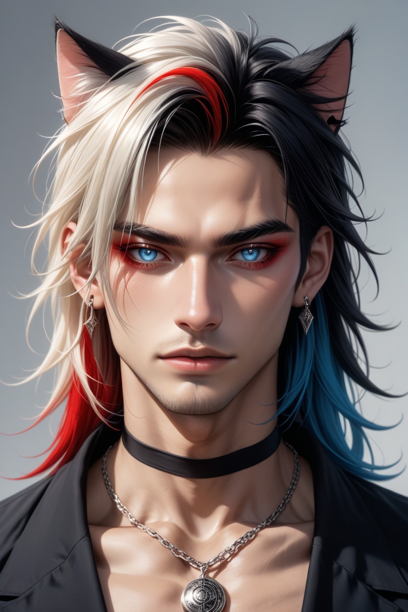 Catears, Chocker, Smoky Eyes Porno IA Gay