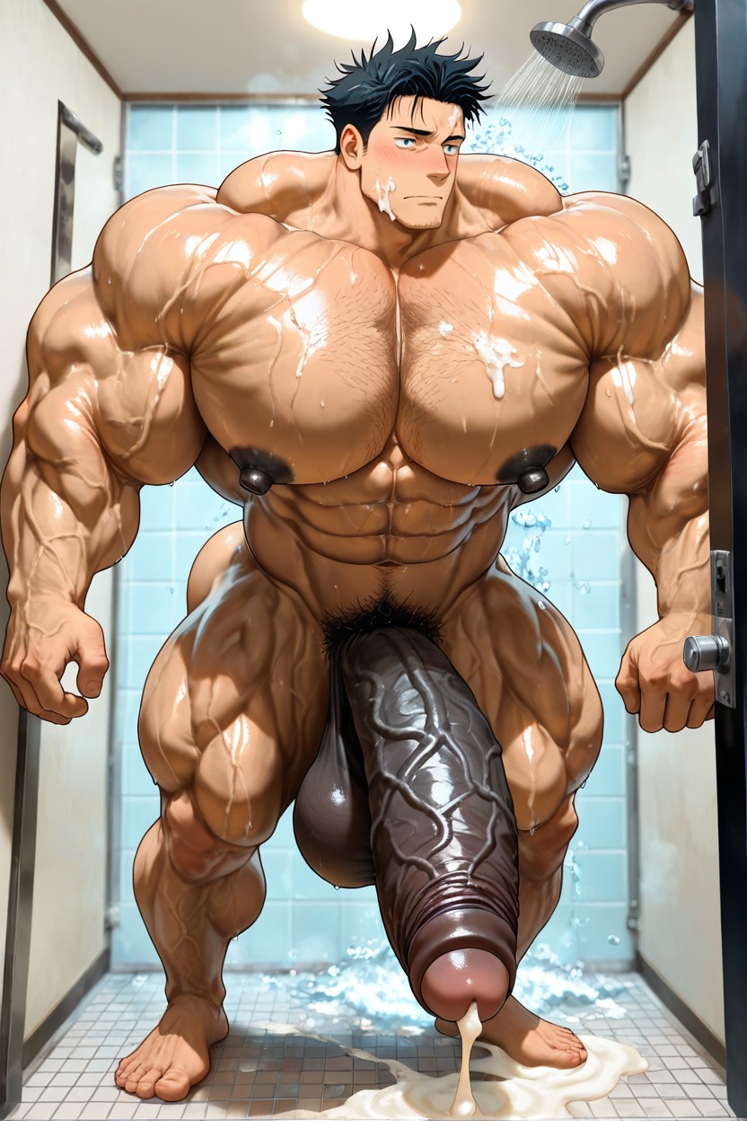 One Hand Open The Door, Bodybuilders, Sexy 게이 AI 포르노