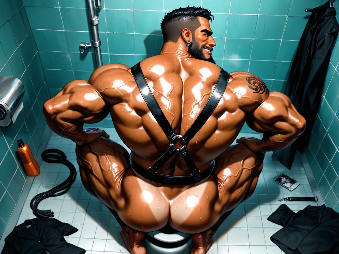 Huge Calves, Huge Balls, Culo De Burbuja Porno gay IA