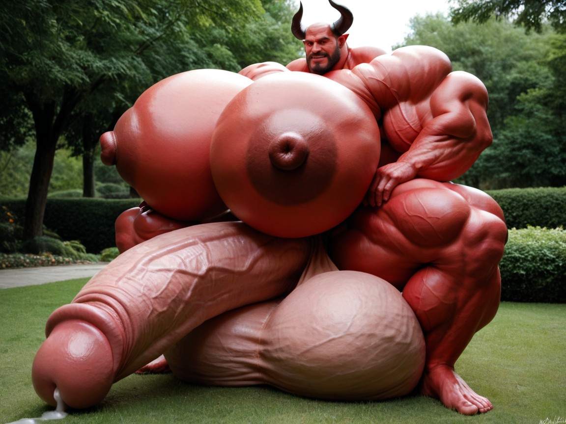 Balls Bigger Than Human, 紅色眼睛, Massive Oversized Hyper Balls AI同性戀黃片