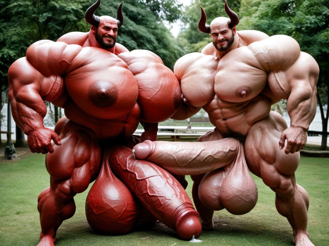 Hyper Red Skin, Hyper Massive Balls On Floor, 2명 게이 AI 야짤