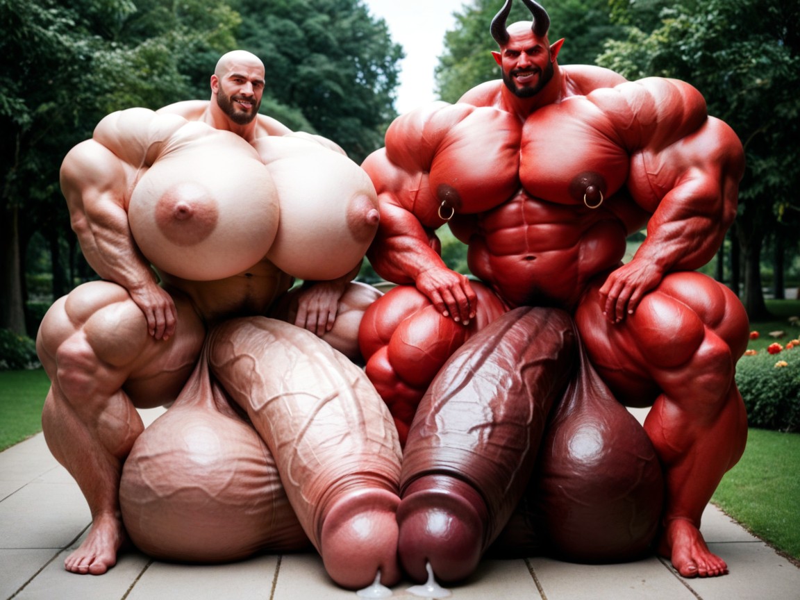 Oversized Hyper Gigantic Penis, Exremely Red Skin, Obsessive Growth Porno IA Gay