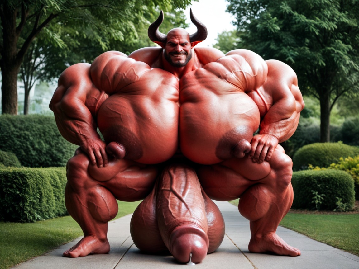 Red Eyes, Massive Oversized Hyper Balls, Parc Porno IA Gay