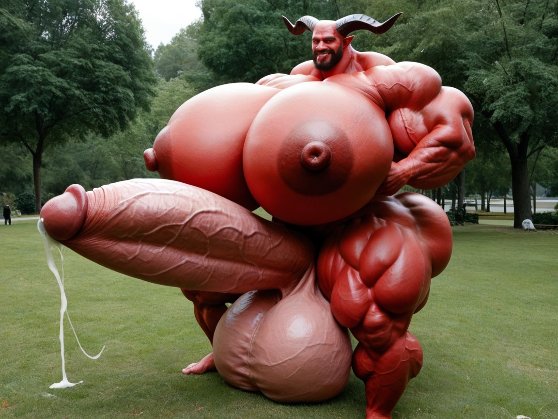 Exremely Red Skin, Two Gay Red Devils, Excité Porno IA Gay