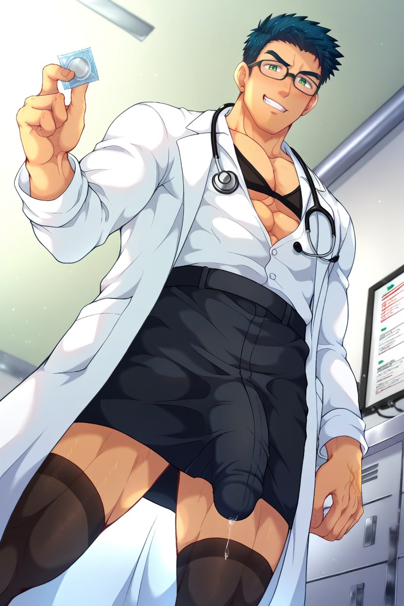 Black Bra, Glasses, Smirk AI同性戀黃片