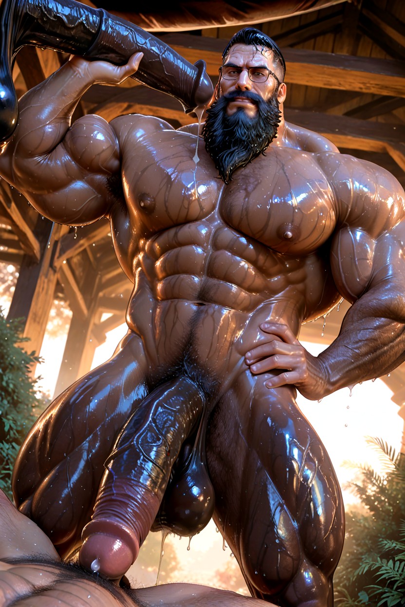 Veiny Body, Oiled Skin, Flared Horsecock AI同性戀黃片