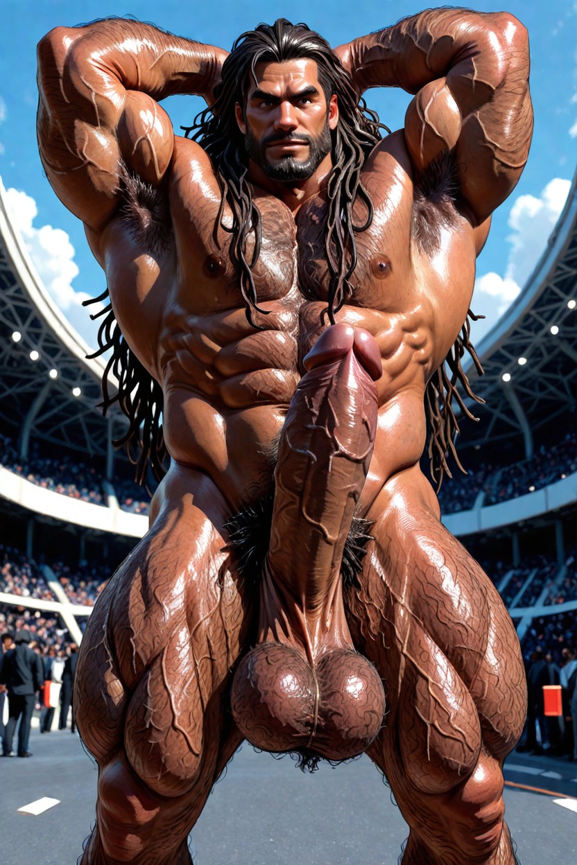 Pubic Hair, Bodybuilder, Big Pecs Porno IA Gay