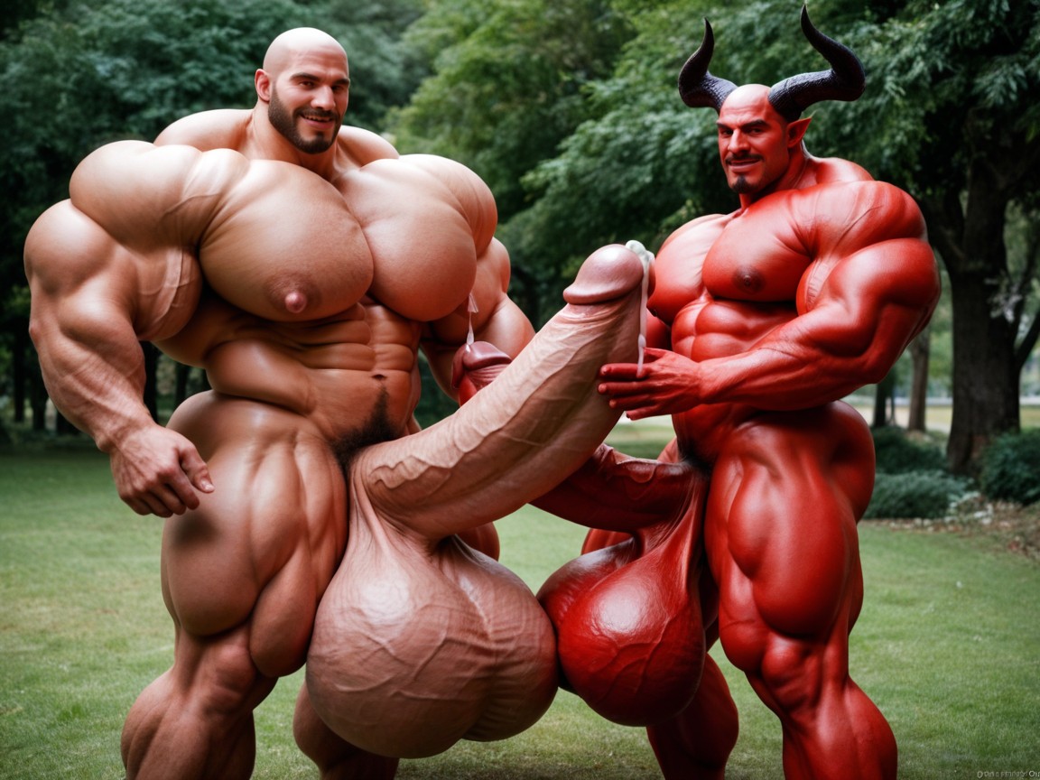 Hyper Muscle, 雙人圖, Hyper Red Skin AI同性戀黃片