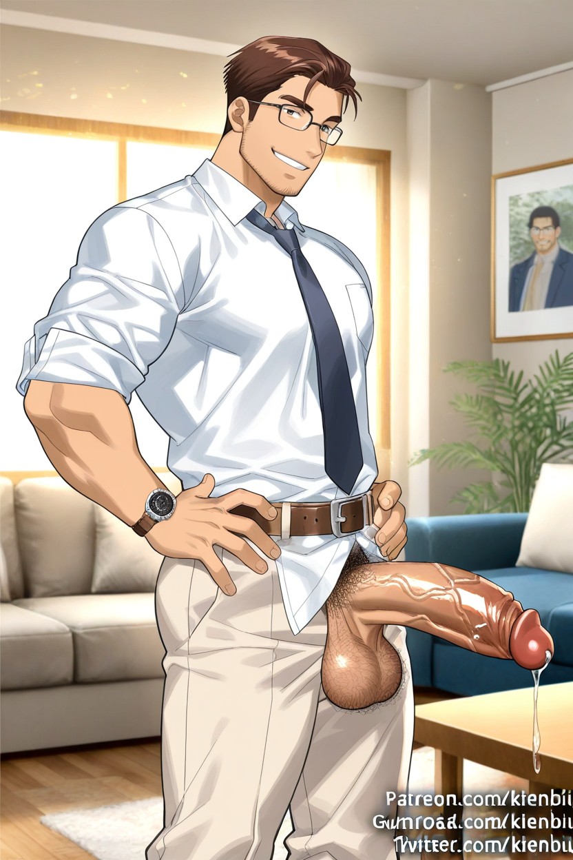 Tucked Shirt, Solo, Thick Penis 게이 AI 포르노